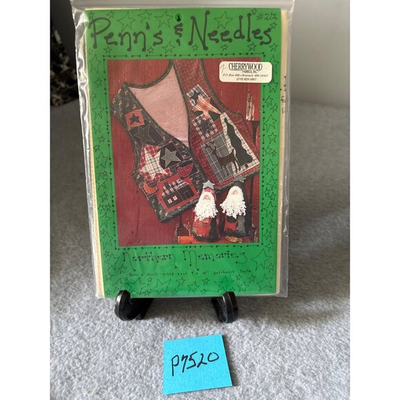 Penns & Needles Patchwork Vest Santa Patterns #212 DIY Sewing Craft 1996 - Picture 5 of 5